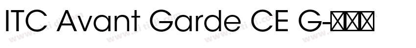ITC Avant Garde CE G字体转换